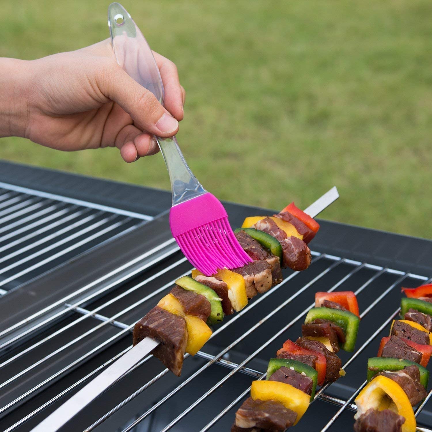 5883 Silicone Pastry Brush Heat Resistant Basting Baking Brush, Kitchen Silicon Oil Basting Brush Multi-Purpose Silicone Durable Easy Use | Oil Cooking Brush for Grilling, Tandoor, Cooking, Baking, BBQ/Brush for Cooking (1Pc, 22 Cm) 5883 Silicone Pastry Brush Heat Resistant Basting Baking Brush, Kitchen Silicon Oil Basting Brush Multi-Purpose Silicone Durable Easy Use | Oil Cooking Brush for Grilling, Tandoor, Cooking, Baking, BBQ/Brush for Cooking (1Pc, 22 Cm)